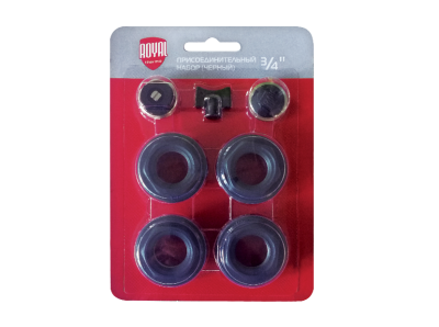 Присоединительный набор Royal Thermo 3/4'' черный