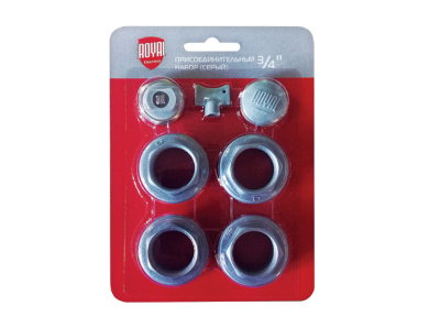 Присоединительный набор Royal Thermo 3/4'' серебристый